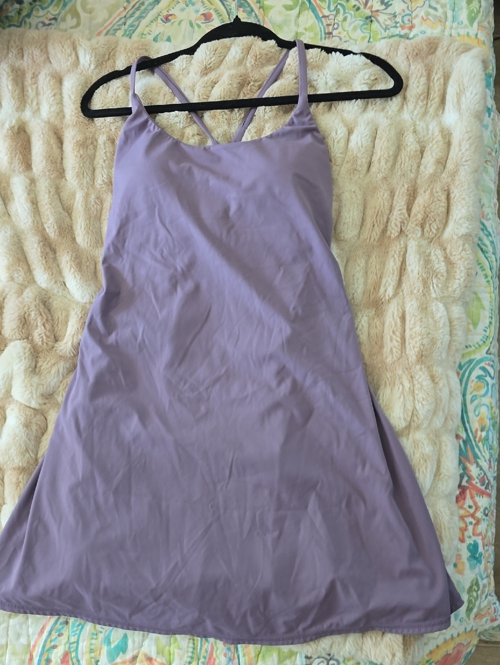 HALARA Lavender Athlesuire Wear Dress with Crisscross Straps